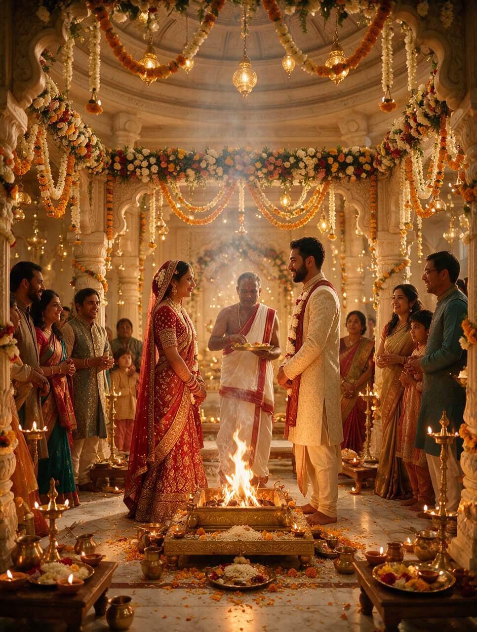 Intercultural Hindu wedding ceremony